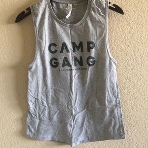 3/$15 🦉 Camp Gang cropped tank
